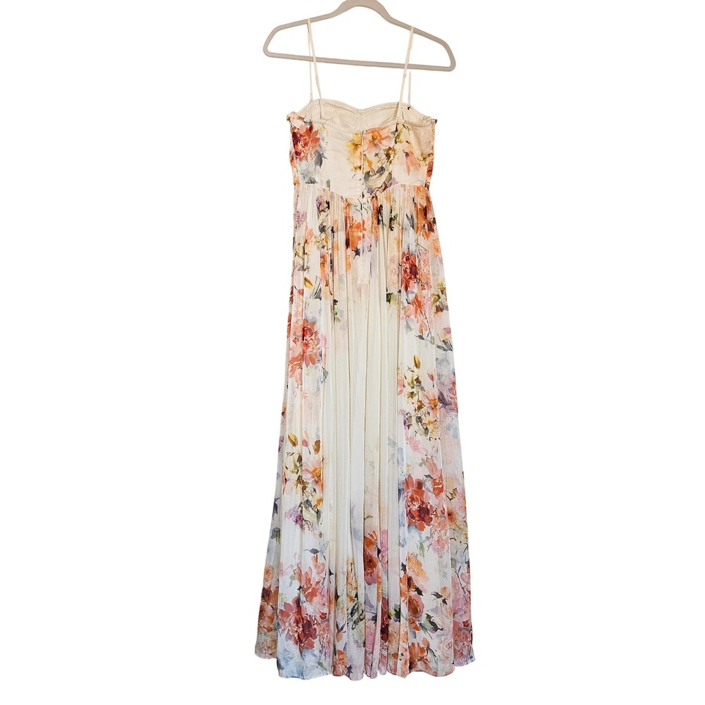 Hemant‎ and Nandita Saba Corset Floral Maxi Dress Bustier Size M NEW $548 - Picture 8 of 16
